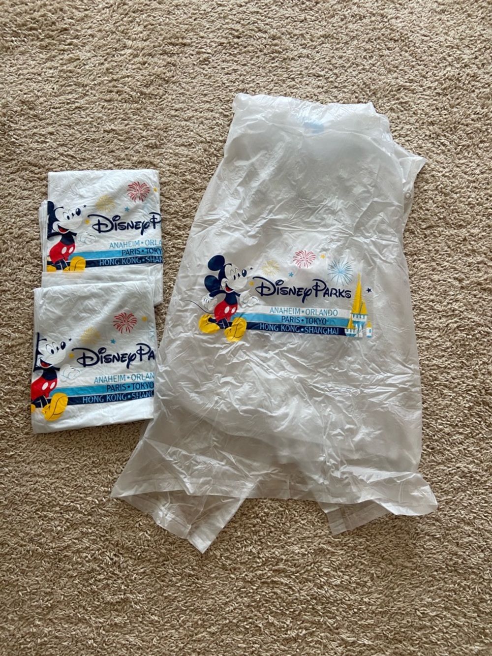 Disney Parks Clear/White Poncho